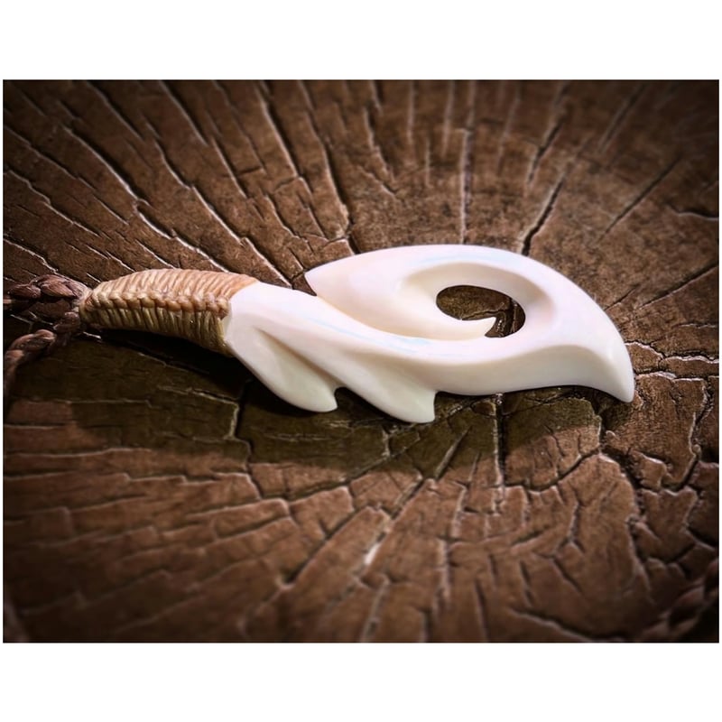 ボーンカービング セイウチ牙(海象牙) HOOK WA-315 | Ocean's Bone