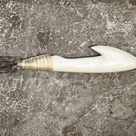 ボーンカービング鯨骨Harpoon head WB-100