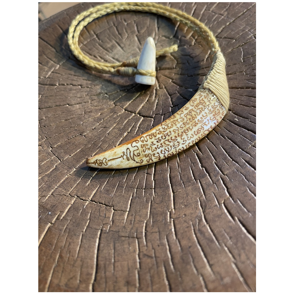 YANT HOG TUSK ネックレス HT-253 | Ocean's Bone Carvings
