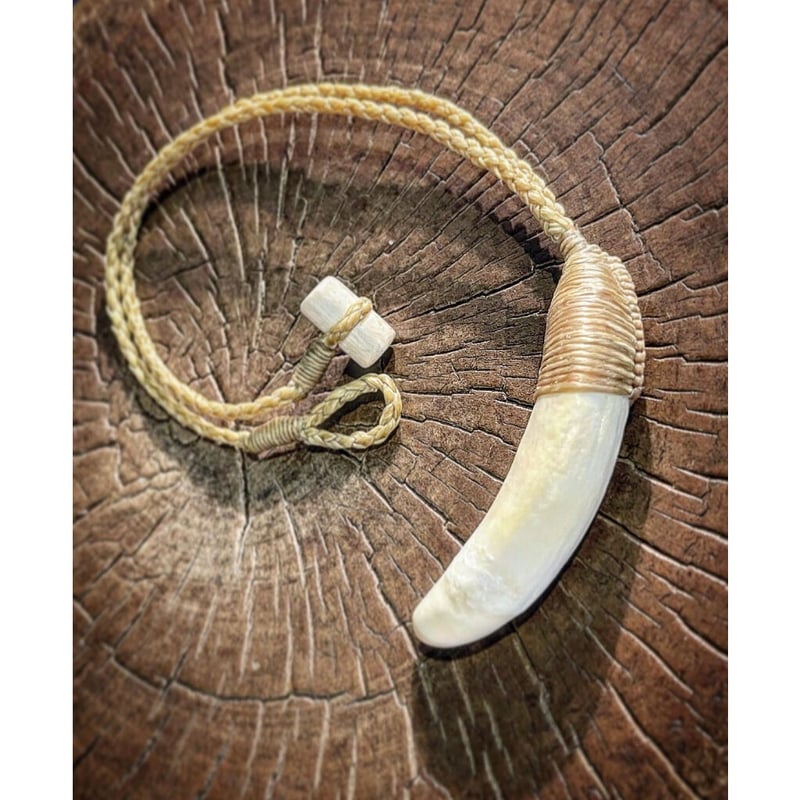 ボーンカービング鯨歯ネックレス WL-219 | Ocean's Bone Carvings