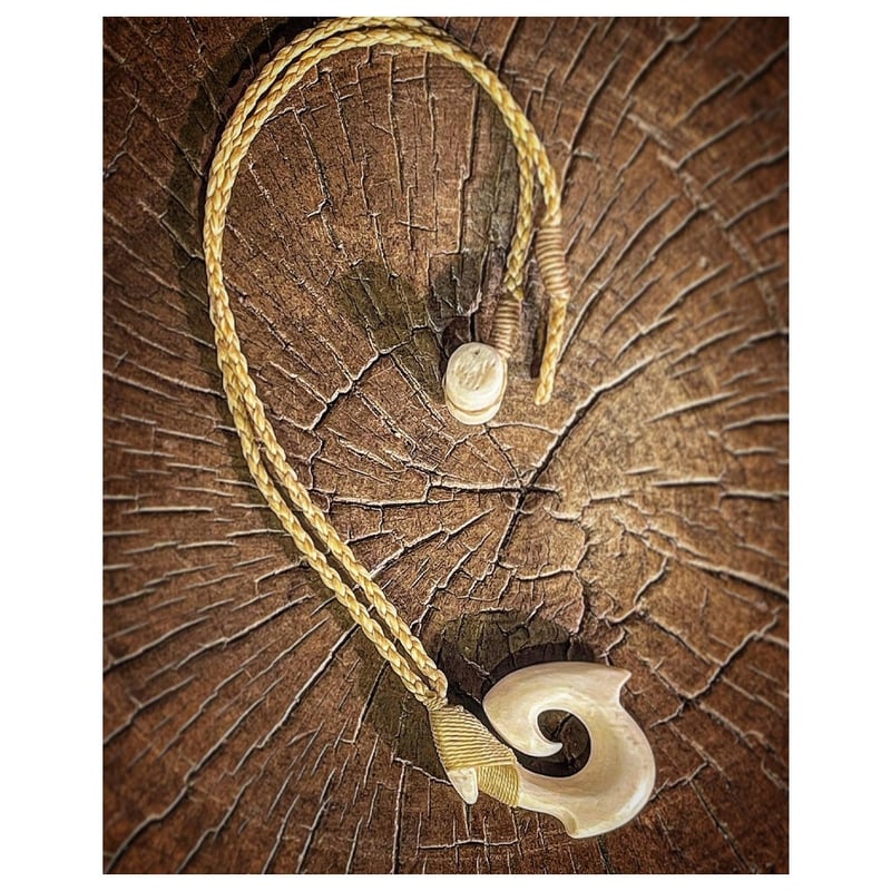 ボーンカービング鯨骨HOOK WB-230 | Ocean's Bone Carvings ボーンカービング鯨骨HOOK WB-230 | Ocean's Bone Carvings