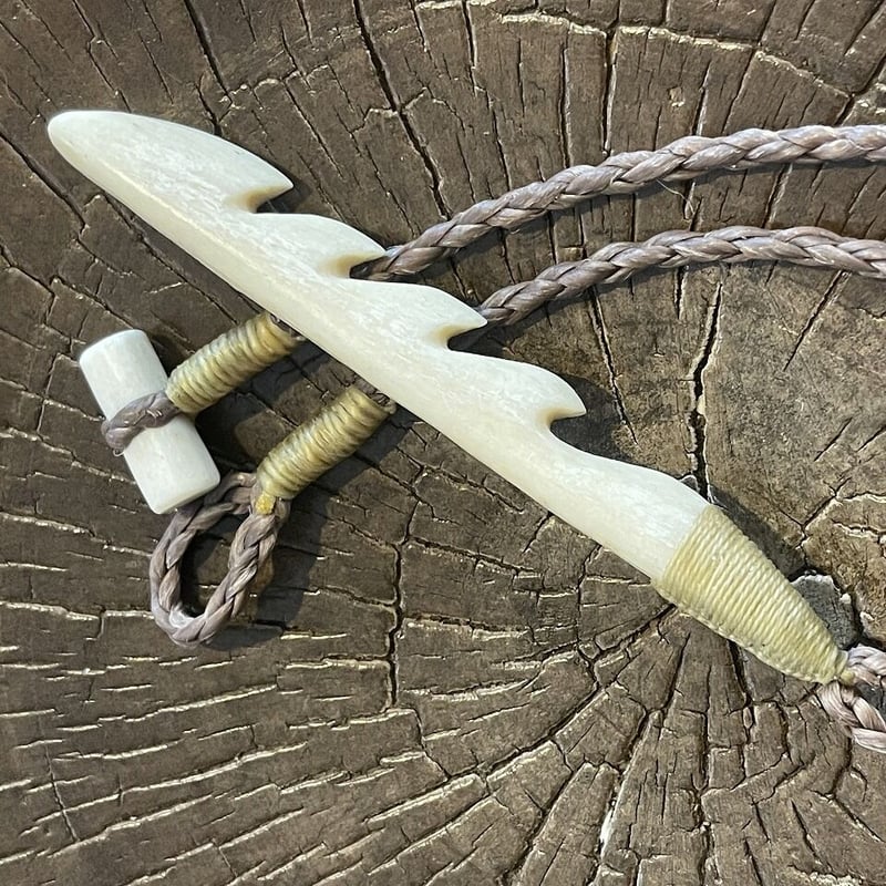 ボーンカービング鯨骨Harpoon head WB-99 | Ocean's Bone Car