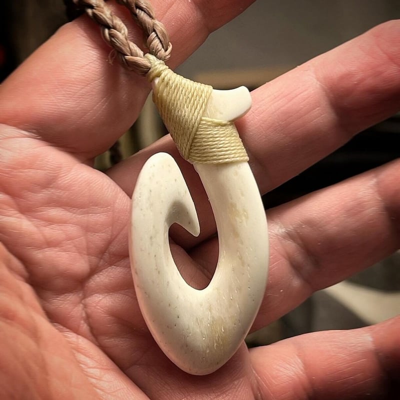 ボーンカービング牛骨HOOK CB-95 | Ocean's Bone Carvings ボーンカービング牛骨HOOK CB-95 | Ocean's Bone Carvings