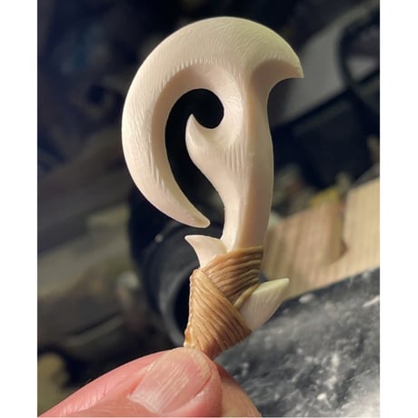 ボーンカービング牛骨HOOK CB-338