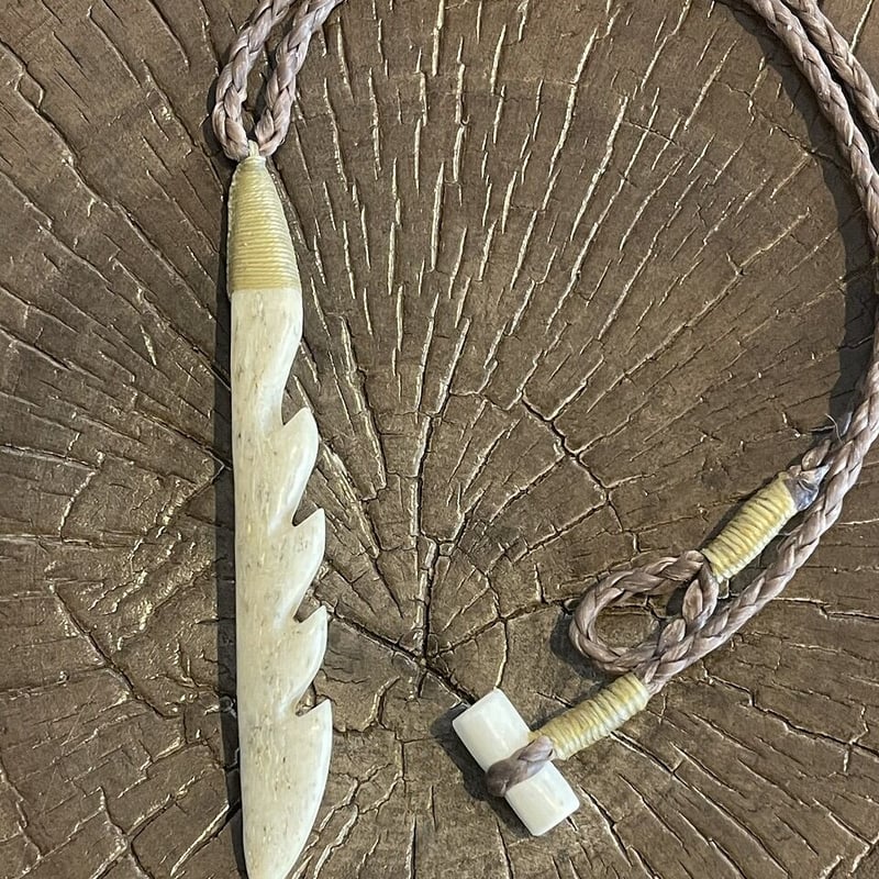 ボーンカービング鯨骨Harpoon head WB-99 | Ocean's Bone Car