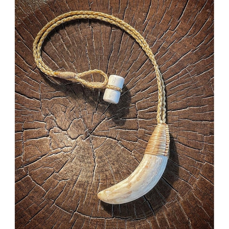 ボーンカービング鯨歯ネックレス WL-232 | Ocean's Bone Carvings ボーンカービング鯨歯ネックレス WL-232 | Ocean's Bone Carvings