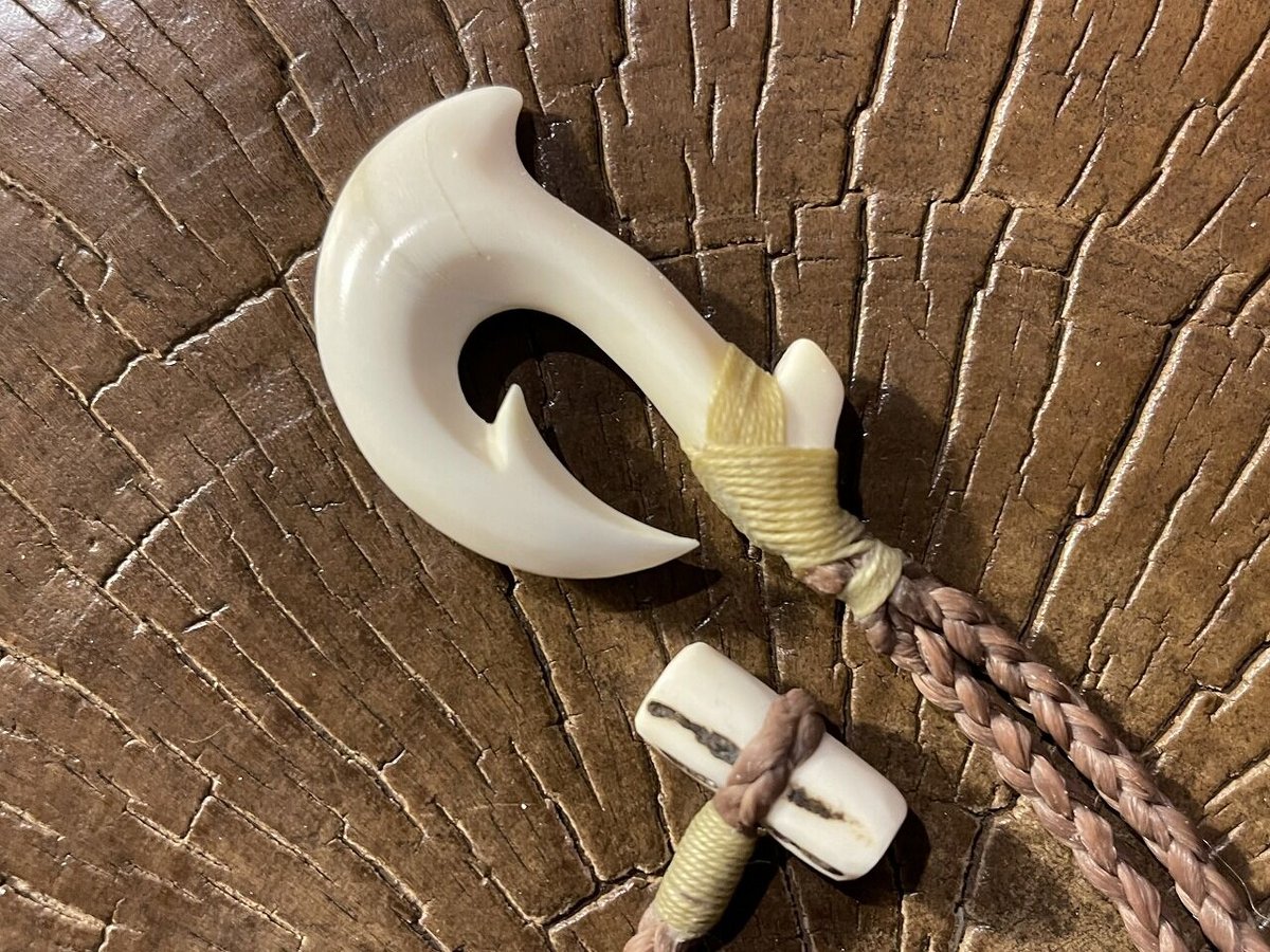 カバ牙 ボーンカービング カバ牙HOOK HP-97 | Ocean's Bone Carvings