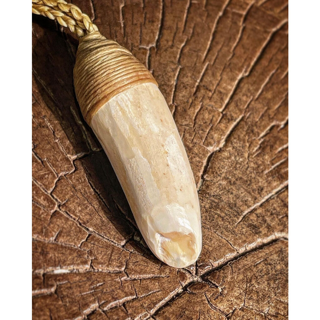 ボーンカービング鯨歯ネックレス WL-225 | Ocean's Bone Carvings
