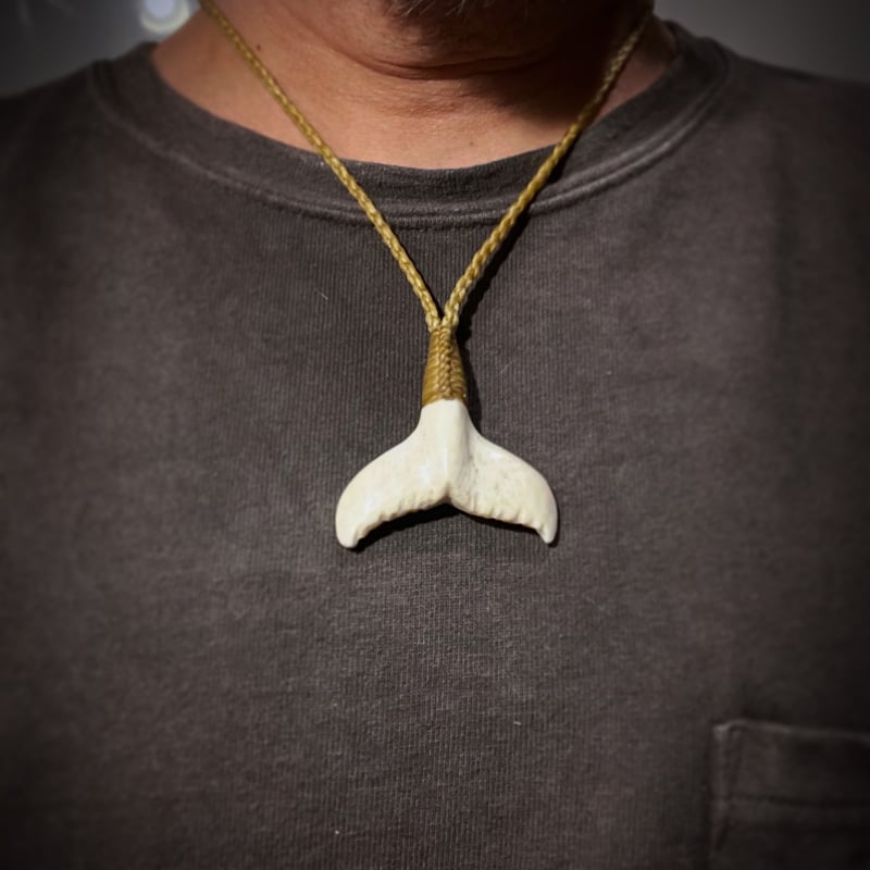 ボーンカービング鯨骨ホエールテール WB-372 | Ocean's Bone Carvings