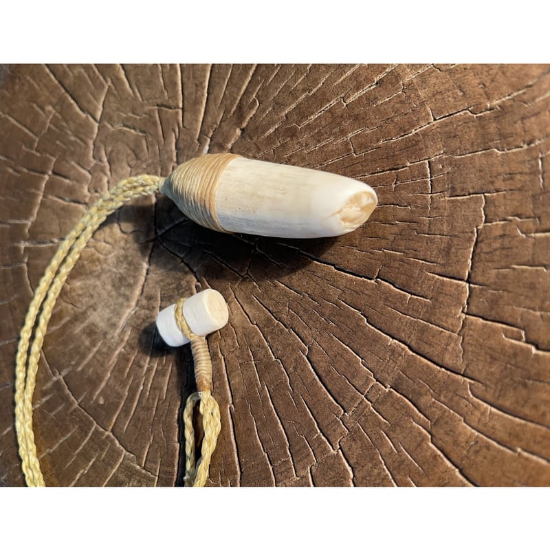 ボーンカービング鯨歯ネックレス WL-246 | Ocean's Bone Carvings