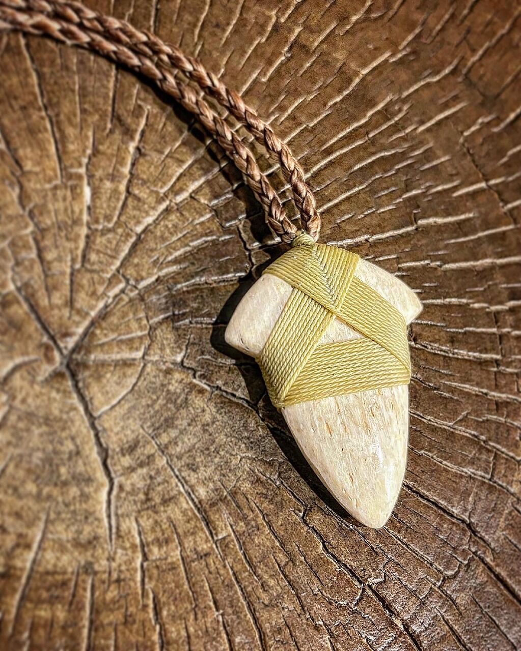 ボーンカービング鯨骨ネックレス WB-169 | Ocean's Bone Carvings