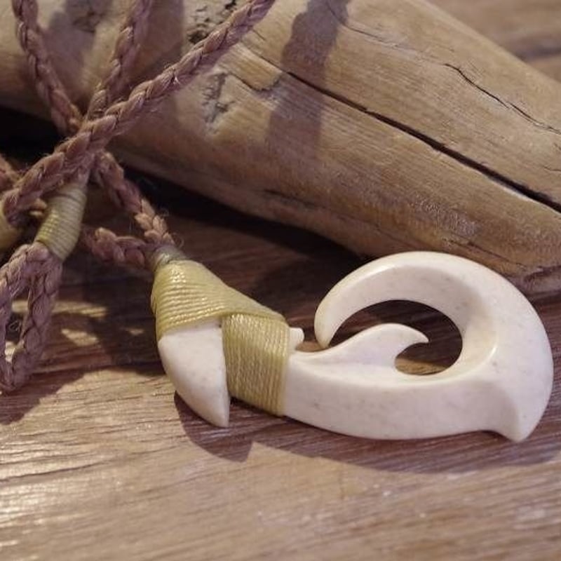 ボーンカービング鯨骨HOOK WB-49 | Ocean's Bone Carvings