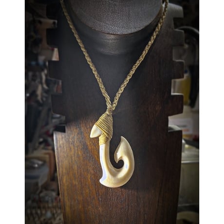 ボーンカービング ボーンカービング鯨骨HOOK WB-82 | Ocean's Bone Carvings