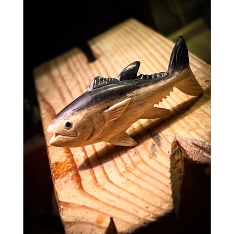ボーンカービング鯨骨BLUE FIN TUNA WB-343