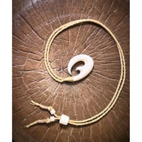 ボーンカービング　セイウチ牙(海象牙)　HOOK 　WA-334