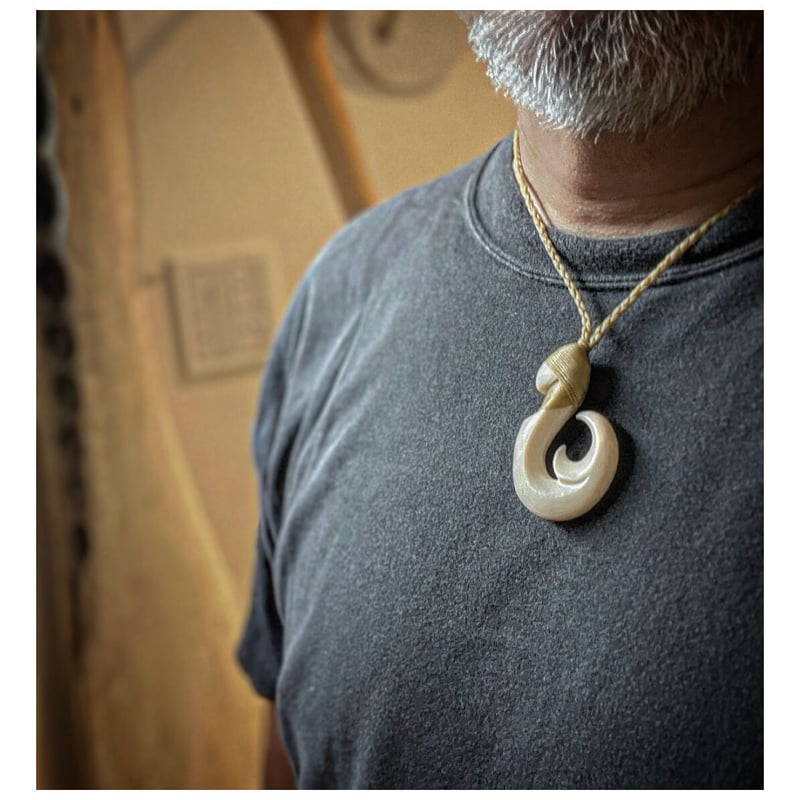 ボーンカービング鯨骨HOOK WB-226 | Ocean's Bone Carvings