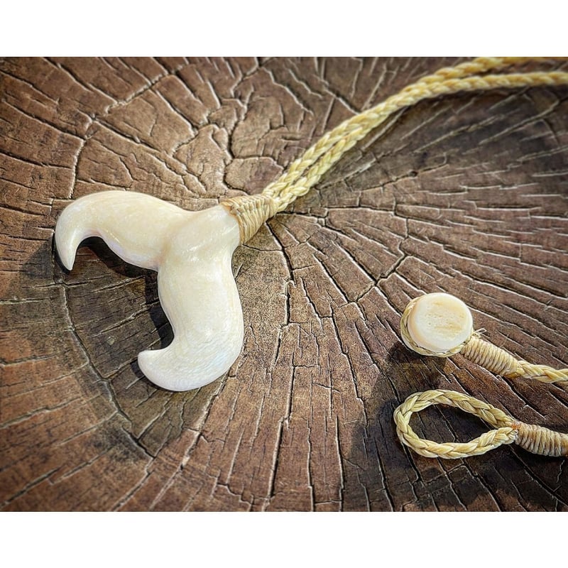 ボーンカービング鯨骨ホエールテール WB-206 | Ocean's Bone Carvings