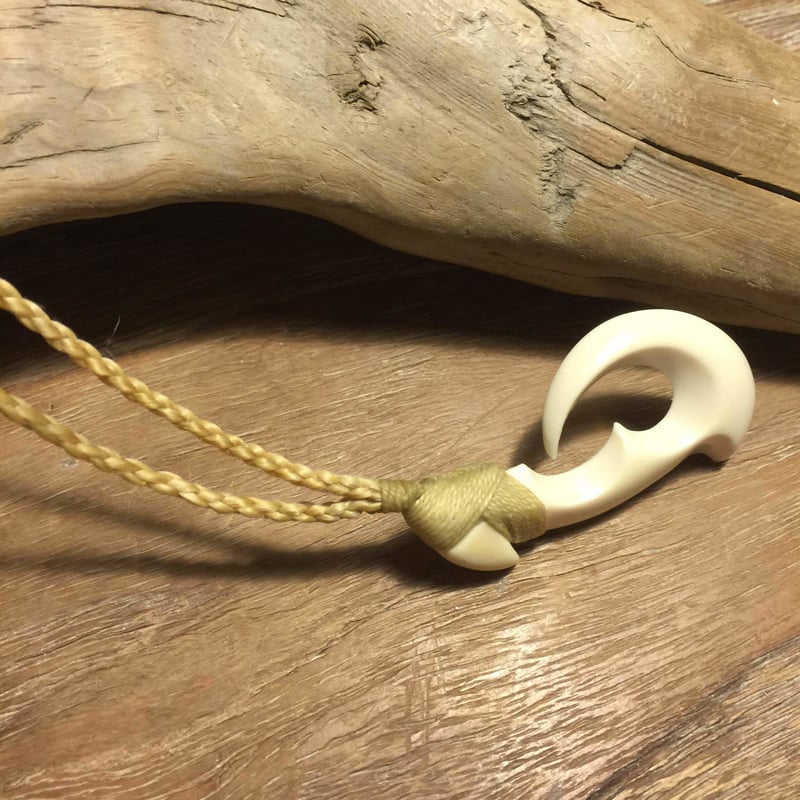 ボーンカービング牛骨HOOK CB-64 | Ocean's Bone Carvings