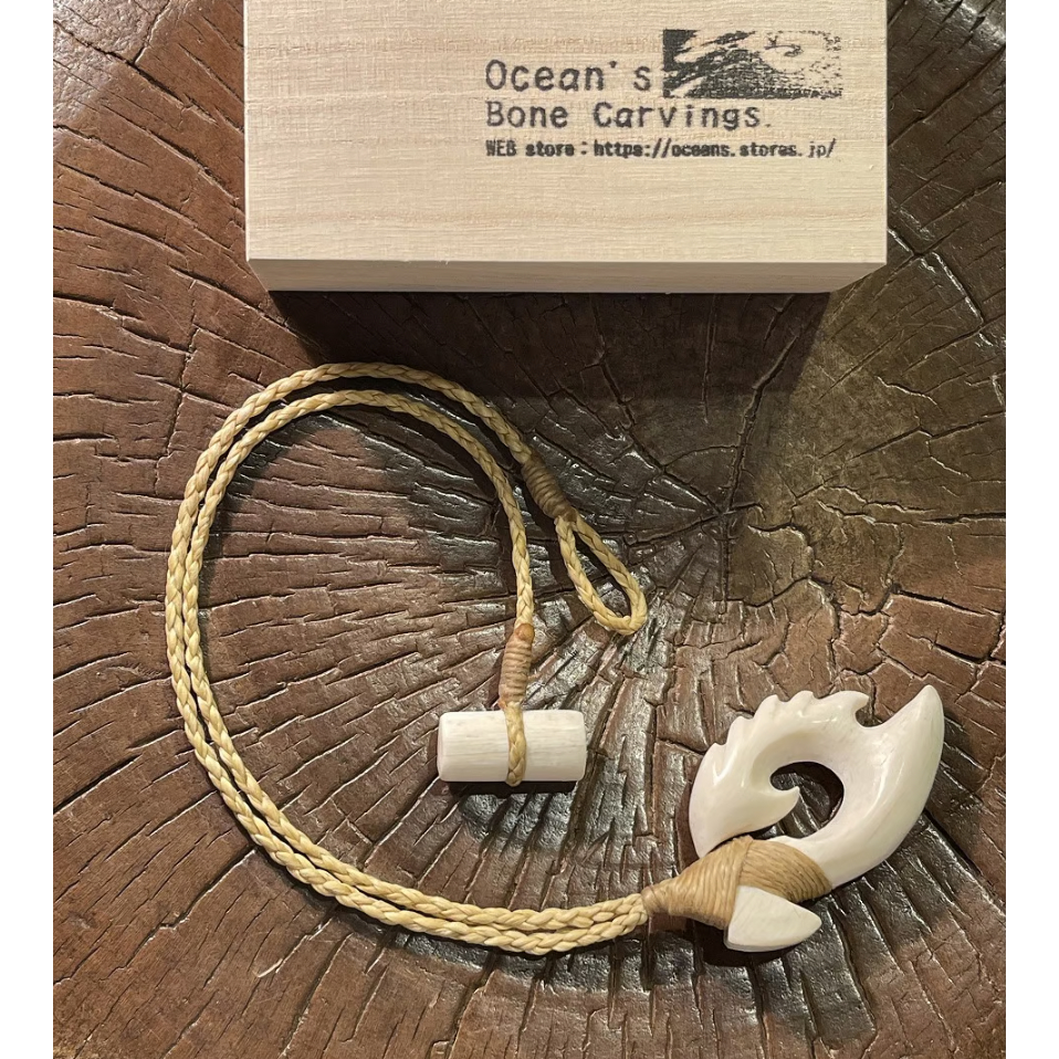 ボーンカービング鯨骨HOOK WB-321 | Ocean's Bone Carvings