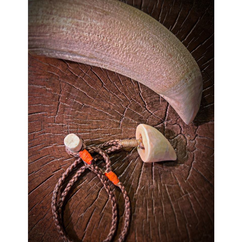 鯨　歯　鯨歯　キセル　貴重　アンティーク 鯨歯HOOK WL-28 | Ocean's Bone Carvings