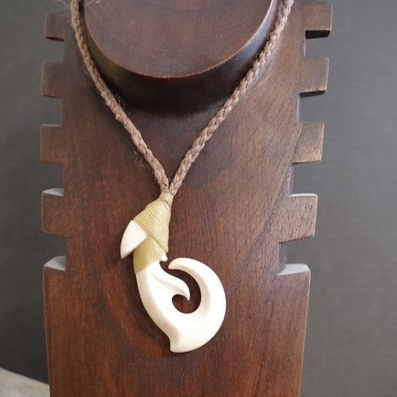ボーンカービング鯨骨HOOK WB-49 | Ocean's Bone Carvings ボーンカービング鯨骨HOOK WB-49 | Ocean's Bone Carvings