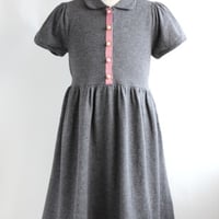 Tinypyxisカシミア混　ニットワンピース 《チャコールグレー》