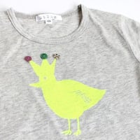 ハンドプリント　バードTシャツ