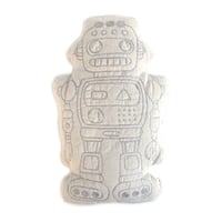 Numero 74　ロボットクッション 《生成りxグレーB》