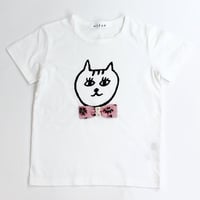 mikan みかん　ハンドプリント おにぎり猫　Tシャツ