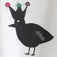 ハンドプリント バードTシャツ