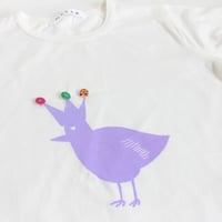 ハンドプリント バードTシャツ