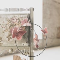 Numero 74　鳥と蝶々のモビール 《ピンク》