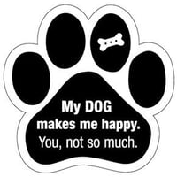 カーマグネット ”My dog makes me happy...”【送料無料】