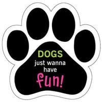 カーマグネット ”Dogs just wanna have Fun!”【送料無料】