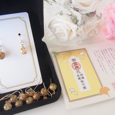 ルチルクォーツピアス | STORES