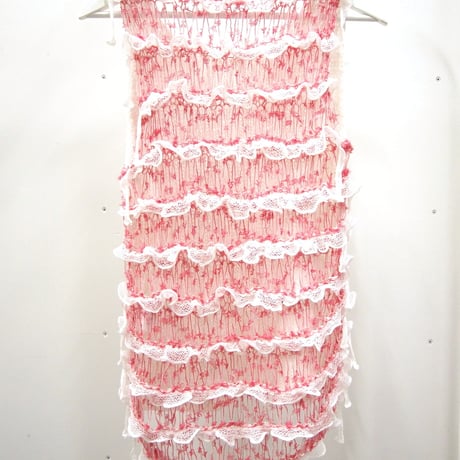 Frilled Lace Sleeveless < Yellow  /  L.Pink >