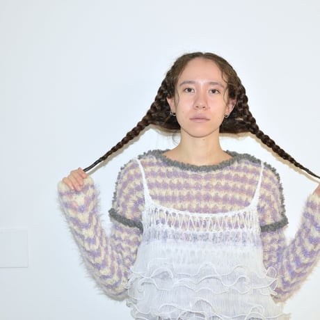 Ruffled Camisole  <White -Purple race ><White -Black mole race>