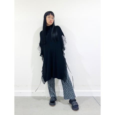 Long Gilet Polo Tee_Black