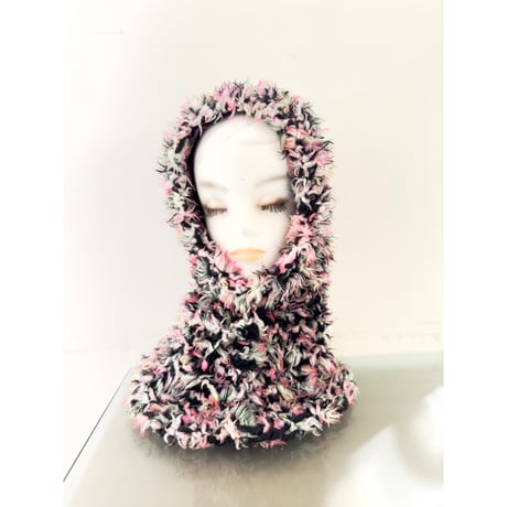 Funky fur bubble balaclava