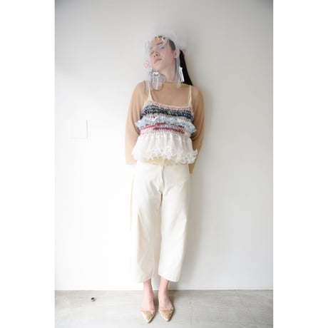 Ethnic Ruffled Camisole < W luffle  / White luffle>