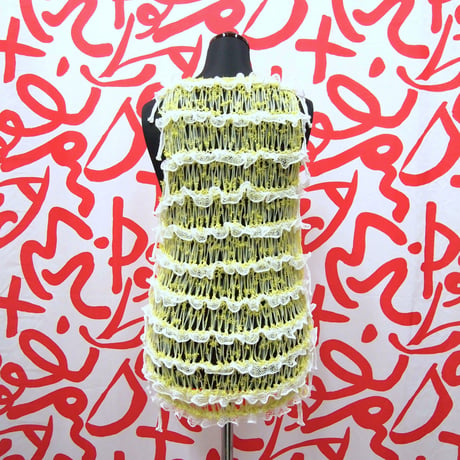 Frilled Lace Sleeveless < Yellow  /  L.Pink >