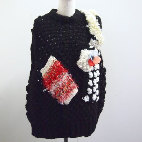 Cable Gilet < Black >