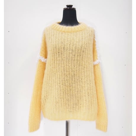 Mohair Mock Neck P/O < Yellow >