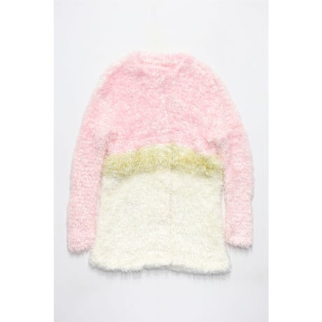 Floss-silk fur Long Cardigan