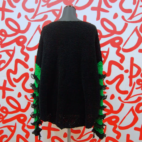 Frilled Lace Sleeves  < Black / Green / White >