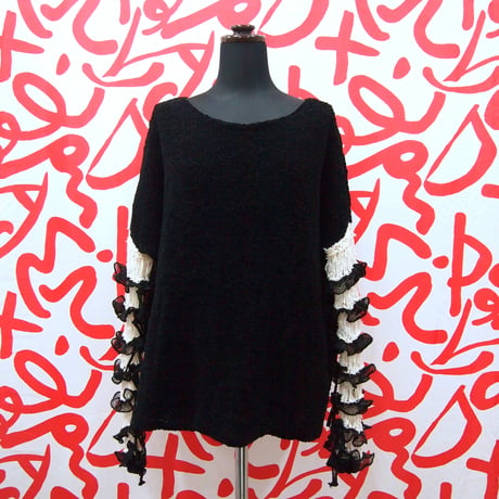 Frilled Lace Sleeves  < Black / Green / White >