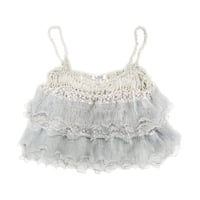 Ruffled Camisole < Light Gray >