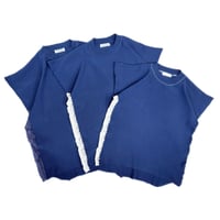 Side lace Polo Tee_Navy