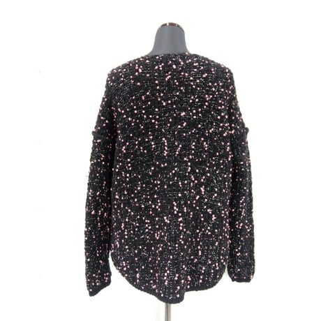 Pom Poms knit < BLACK×PINKdots >