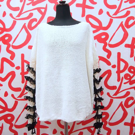 Frilled Lace Sleeves < Ivory >